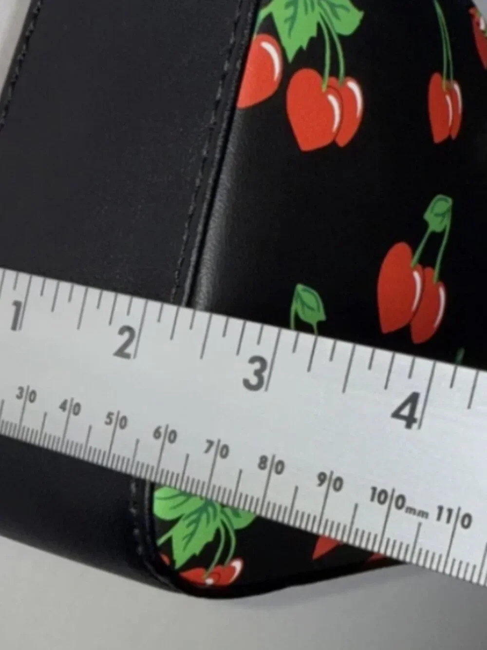 BETSEY JOHNSON Women’s Shoulder Bag With Cherries Red Crystal Cherry Charm NWT - Picture 9 of 11